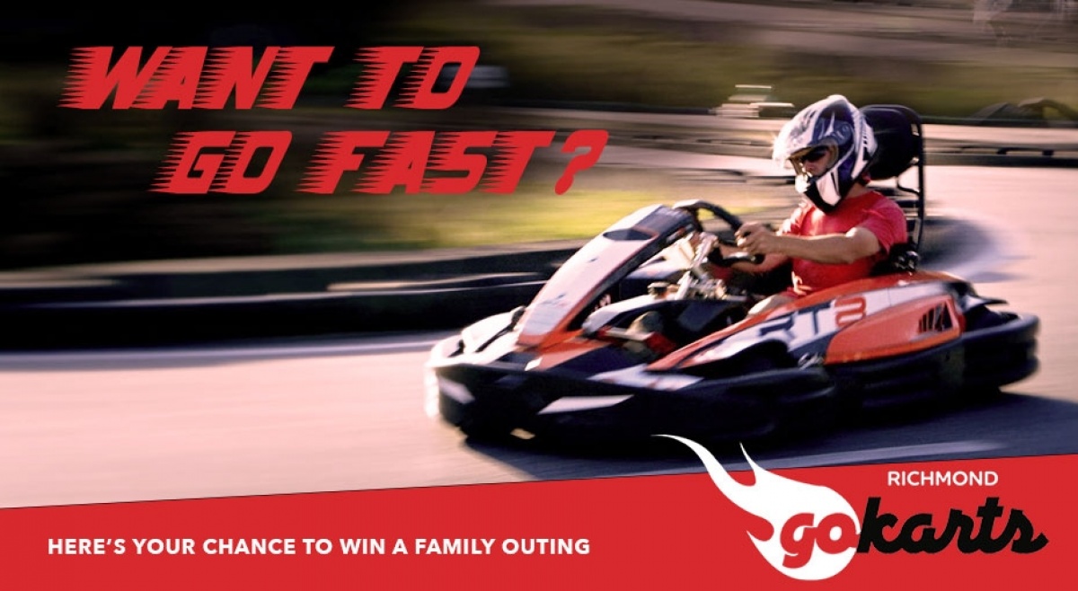 Win a Family outing to Richmond Go Karts!